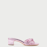 Roeffler Randall - Hazel Pink Leather Knot Mule