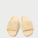 Roeffler Randall - Henri Natural Crochet Leather Sandal