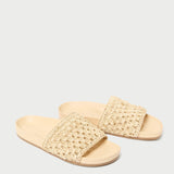 Roeffler Randall - Henri Natural Crochet Leather Sandal