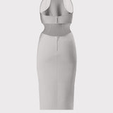 Herve Leger - HERVÉ LÉGER X LAW ROACH DAYA Sheer Layered Midi Dress