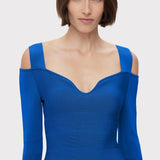 Herve Leger - NOTCHED BATEAU MIDI DRESS