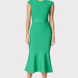 Herve Leger - MILANO CAP SLEEVE MIDI DRESS