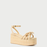 Roeffler Randall - Hudson Natural Raffia Platform Sandal