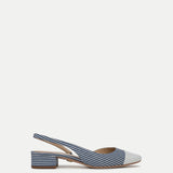 Veronica Beard - Cecile Denim Cap-Toe Slingback