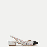 Veronica Beard - Cecile Tweed Cap-Toe Slingback