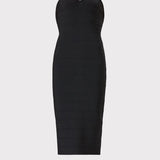 Herve Leger - ICON STRAPPY SWEETHEART MIDI DRESS