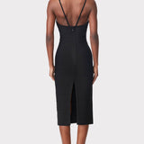 Herve Leger - ICON STRAPPY SWEETHEART MIDI DRESS