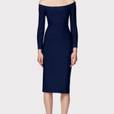 Herve Leger - ICON SCOOP NECK MIDI DRESS