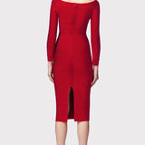 Herve Leger - ICON SCOOP NECK MIDI DRESS