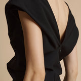 The Ima Dress in Black Wool