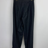 Chanel Charcoal High-Waisted Wool Trousers Size FR 34 (UK 6)