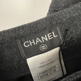 Chanel Charcoal High-Waisted Wool Trousers Size FR 34 (UK 6)