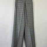 Zimmermann Grey, Black Check Double Breasted Jacket and Tailored Belted Trousers Set Size 0 (UK 6)