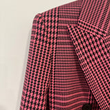 Alexandre Vauthier Pink & Black Checked Blazer Jacket FR 42 (UK 14)