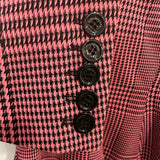 Alexandre Vauthier Pink & Black Checked Blazer Jacket FR 42 (UK 14)