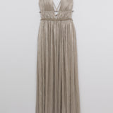 Simkhai - Plisse Lame Goddess Gown