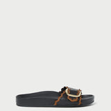 Roeffler Randall - Iris Black/Cacao Flat Sandal