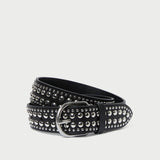 Roeffler Randall - Isaac Black/Silver Studded Belt