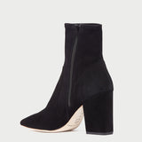 Roeffler Randall - Isla Black Suede Slim Ankle Bootie