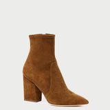 Roeffler Randall - Isla Cacao Suede Slim Ankle Bootie