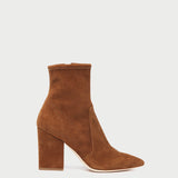 Roeffler Randall - Isla Cacao Suede Slim Ankle Bootie