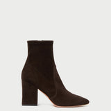 Roeffler Randall - Isla Brown Suede Slim Bootie