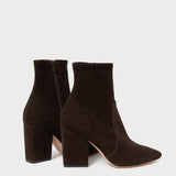 Roeffler Randall - Isla Brown Suede Slim Bootie