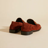 MANU ATELIER - The Tap Loafers Ruby Brown Suede