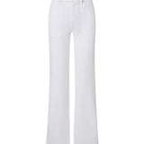 Veronica Beard - Crosbie Patch Pockets Slim Wide-Leg Jean