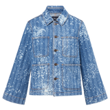 Veronica Beard - Dahl Acid-Washed Denim Chore Jacket