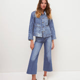 Veronica Beard - Dahl Acid-Washed Denim Chore Jacket