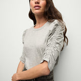 Veronica Beard - Waldorf Ruched-Sleeve Tee