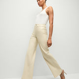 Veronica Beard - Taylor Vegan Leather Wide-Leg Jean