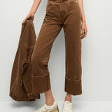 Veronica Beard - Dylan Cuffed Straight-Leg Pant