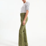 Veronica Beard - Beverly Patch-Pocket Skinny-Flare Twill Pant