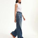 Veronica Beard - Kasey Mid Rise Wide-Leg Jean