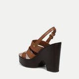 Veronica Beard - Peony Leather Platform Sandal