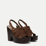 Veronica Beard - Peony Suede Platform Sandal