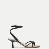 Veronica Beard - Caterina Leather Ankle-Wrap Sandal