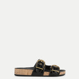 Veronica Beard - Prue Croc-Embossed Buckle Sandal