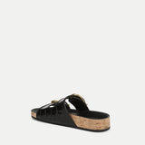 Veronica Beard - Prue Croc-Embossed Buckle Sandal