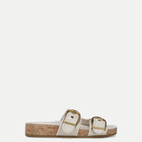 Veronica Beard - Prue Croc-Embossed Buckle Sandal