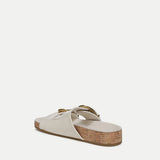 Veronica Beard - Prue Croc-Embossed Buckle Sandal