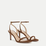 Veronica Beard - Sylvie Suede Ankle-Strap Stiletto Sandal