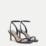 Veronica Beard - Sylvie Lizard-Embossed Ankle-Strap Stiletto Sandal