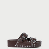 Loeffler Randall - Jack Espresso Studded Sandal