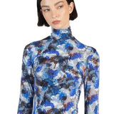 Elleme - Printed Turtleneck Dress Multicolour