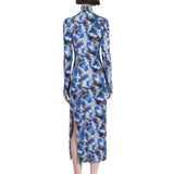 Elleme - Printed Turtleneck Dress Multicolour