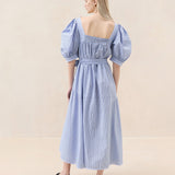 Roeffler Randall - Jessa Blue/Cream Plaid Dress