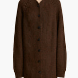 Khaite - Jina Cardigan in Chestnut